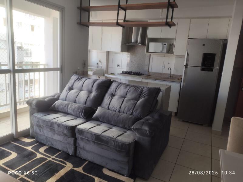 Apartamento Mobiliado 3 Quartos 1 Suíte, 2 vagas, Paque Amazônia, Goiânia-GO